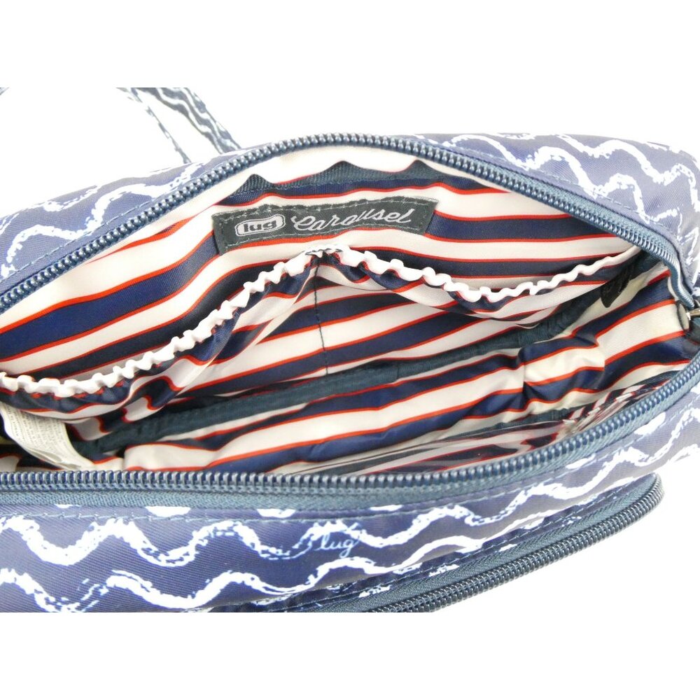 Lug Blue & White Carousel RFID Crossbody Bag - Picture 7 of 13